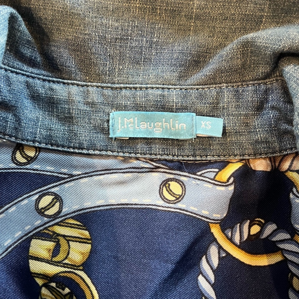 J Mclaughlin Chambray Button Down - image 5